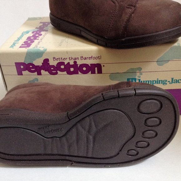 Perfection by Jumping Jacks Walking Toddler Shoes Brown Nubuck Shoes /Boot New - Picture 3 of 6
